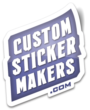 375 x 1.625 Small Custom Made Stickers