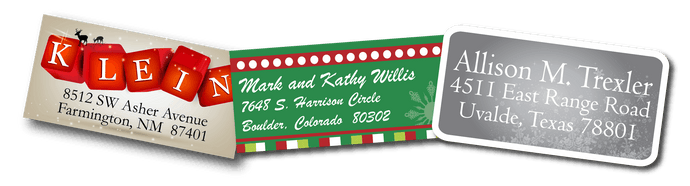 Custom Address Labels for the Holidays