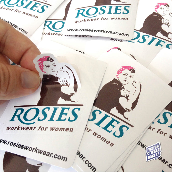 Rosies Workwear Business Sticker, Custom Sticker Makers