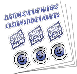 Kiss Cut Stickers Sheets, Custom Vinyl Sticker Sheets