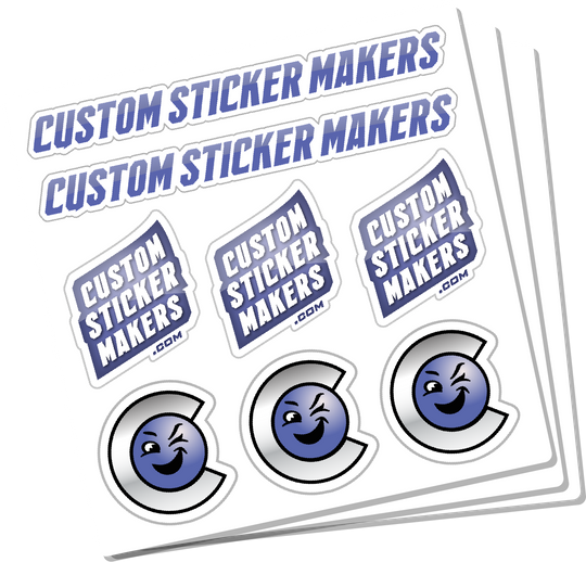 Custom Sticker Maker's double cut stickers