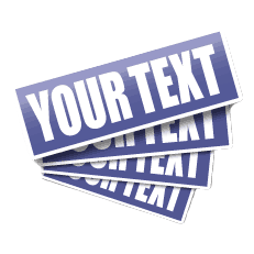 Opentext Sticker Custom Text Stickers | Custom Sticker Makers